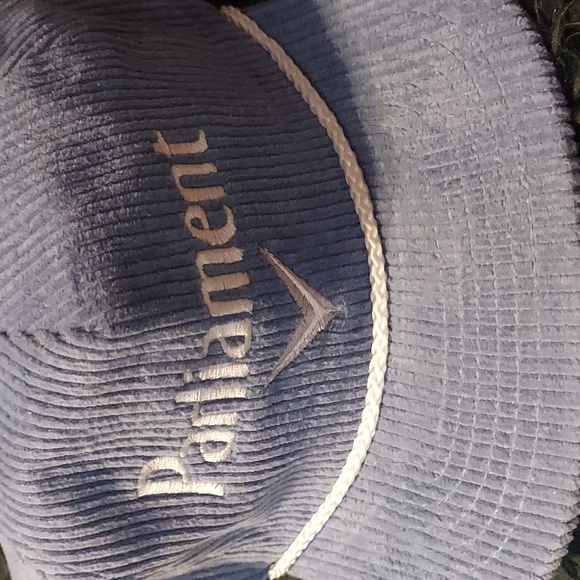 Retro inspired parliament cigarette corduroy snap back. Vintage promo